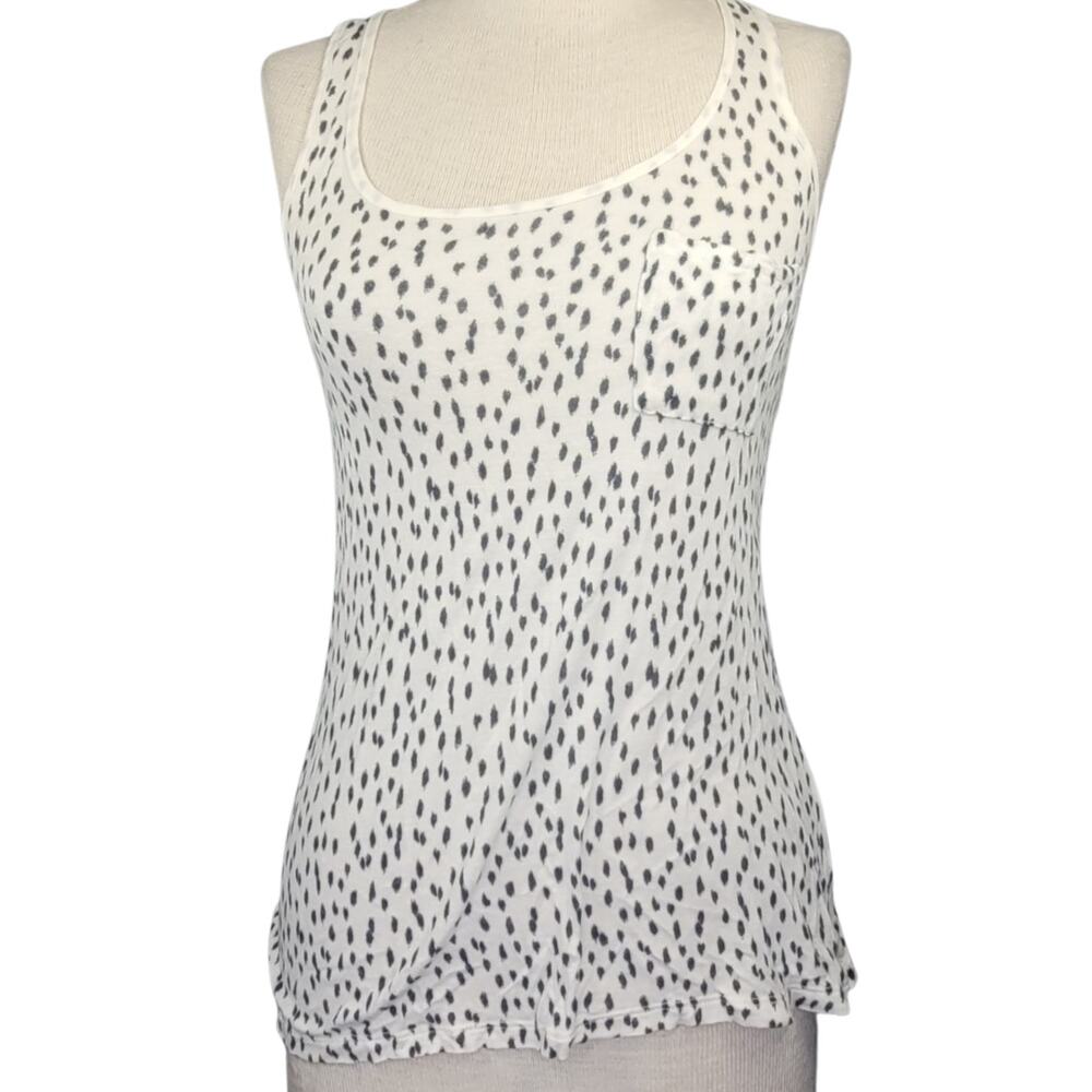 Cream and Blue Tank Size XS